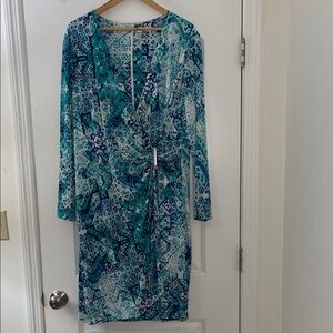 Calvin Klein Faux-Wrap Dress